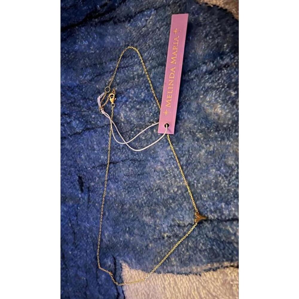 Gold Melinda Maria Necklace initial Y